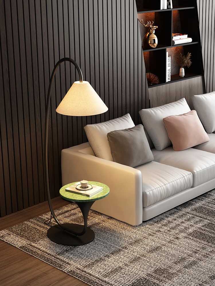 Nordic Modern High-End Fishing Lamp Floor Lamp Living Room Sofa Side Standing Lamp Antique Shelf Lamp LED Decorative Floor Light M251119