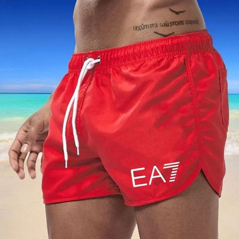 Mens Swimming Shorts Summer Colorful Swimwear Boy Swimming Pants Beach Shorts Mens Clothing