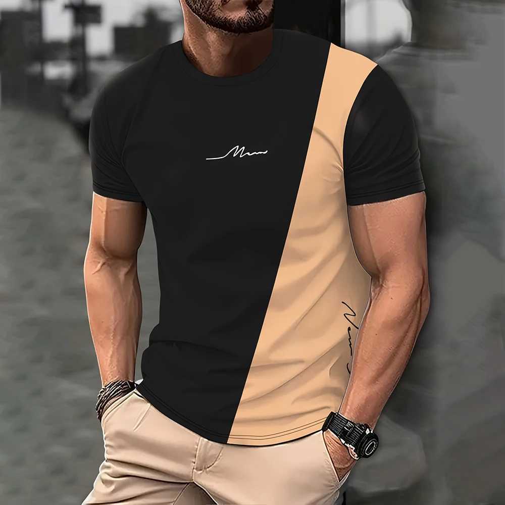 Mens T-shirt Letter Never Give 3D printed casual short sleeved T-shirt oversized mens T-shirt clothing top outdoor street clothing W250425