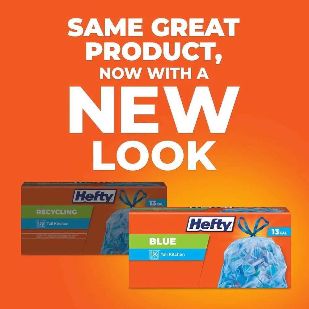 Blue Trash Bags 80 Count Drawstring Kitchen Garbage Bags Tear Resistant Puncture Resistant Unscented Residential Use C251119