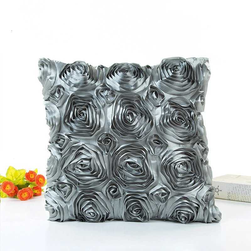 4040CM Fancy Wedding Gift Cushion Cover Hugging Cover 3D Rose Flower Hotel Soft Red Cushion CoverM251119