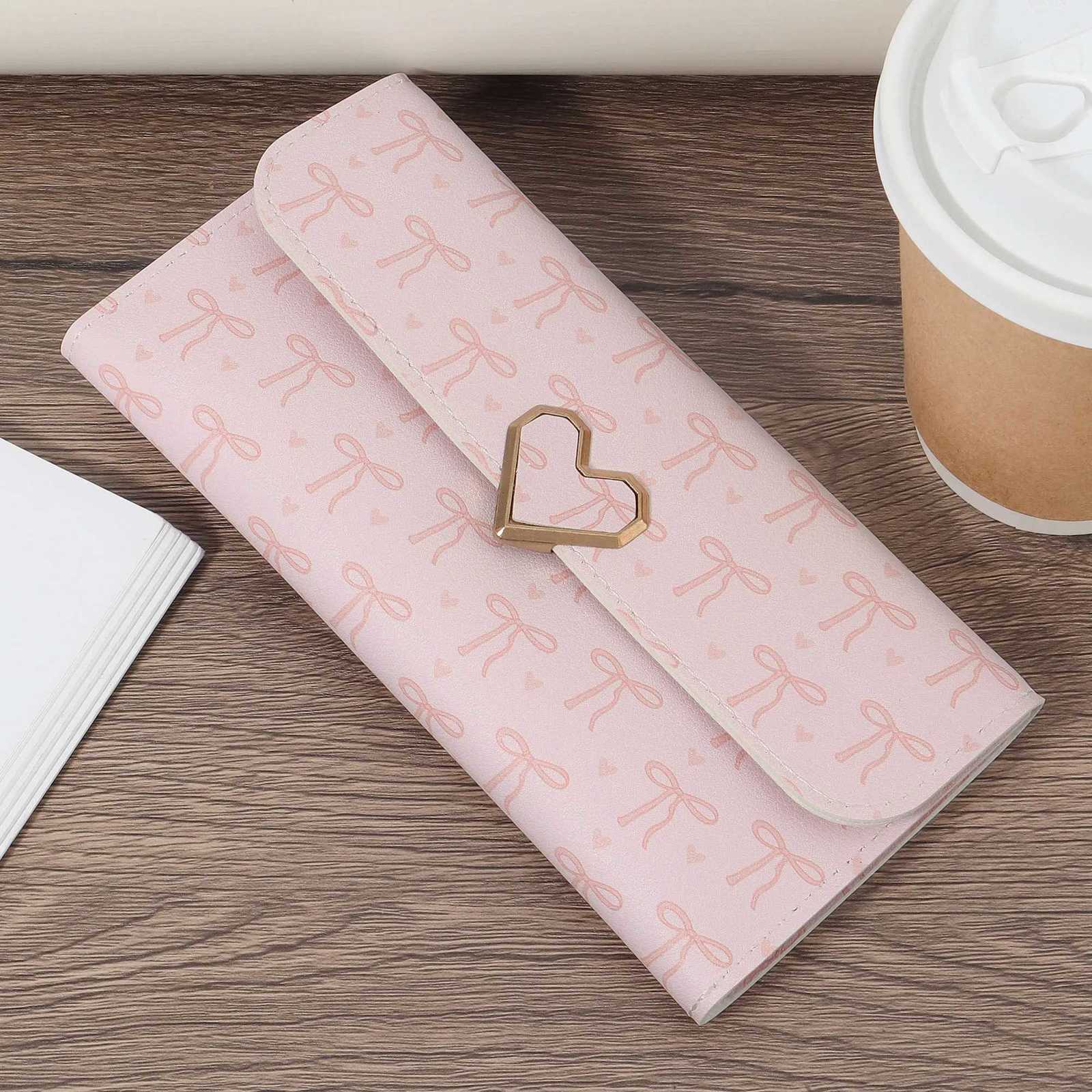 New Fashion Womens Letter Paper Detail Long Wallet Multi Card Slot Womens Fashion Long WalletW251119