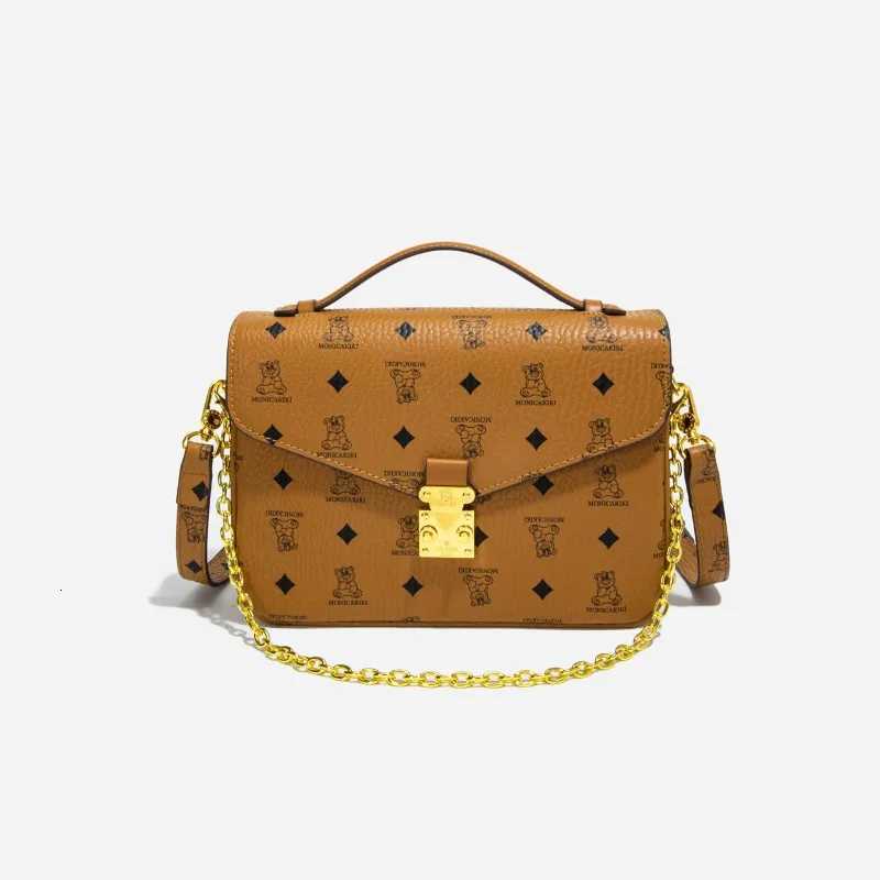 Premium Leather Women Messenger Bag With Gold Hardware Luxury Brand Shoulder Crossbody Bag Fashionable Ladies Designer ToteW251119