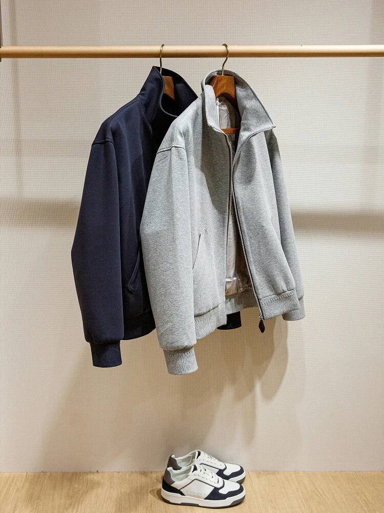 BLT Comfortable Modal Air Layer Spring Men's Zero Sense Stand-Up Neck Casual Sweater Jacket