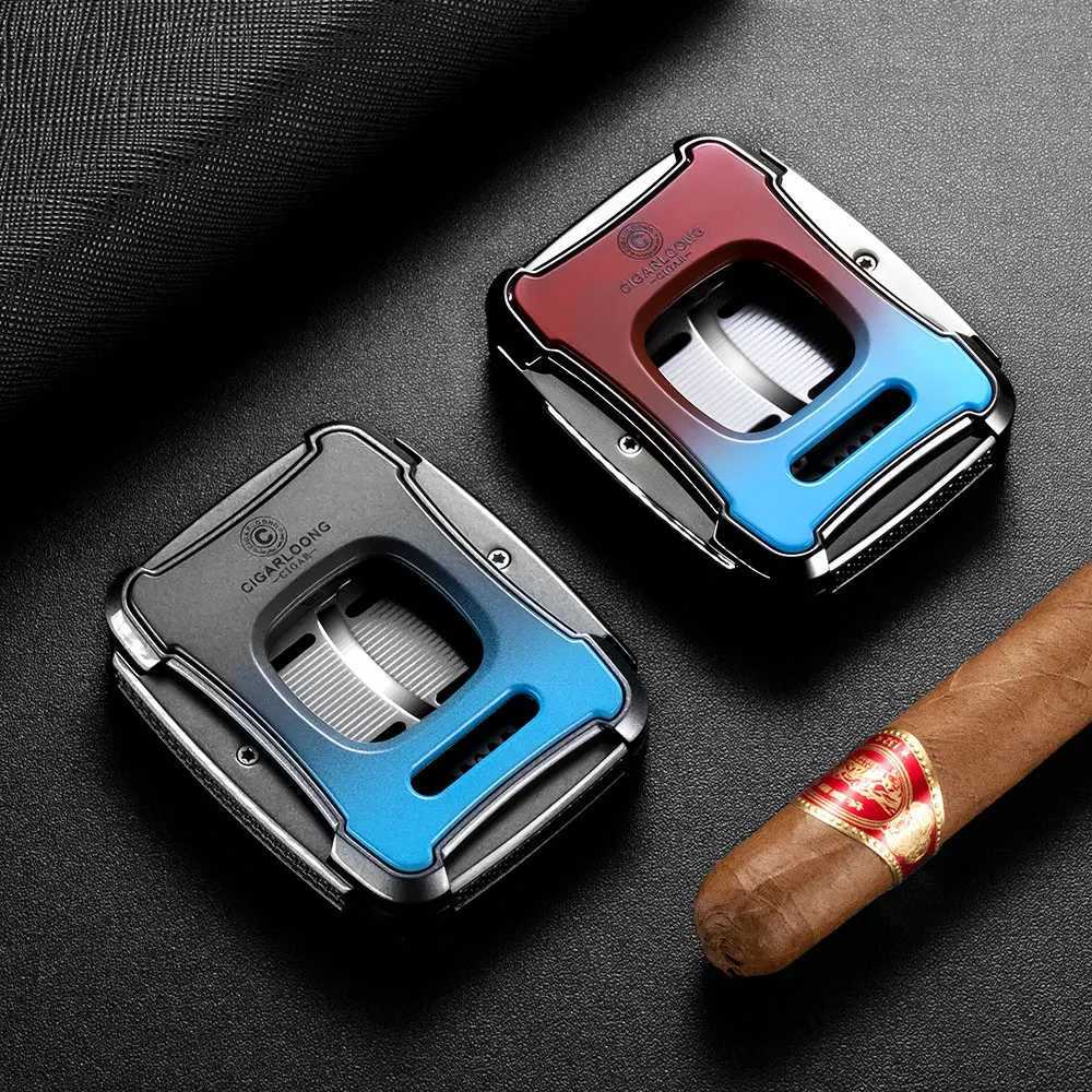 Cigar Cutter Flexible Sharp Stainless Steel Blades Gift Box Cigar Scissors Portable Multifunctional Colors CLE-23GS1C250419