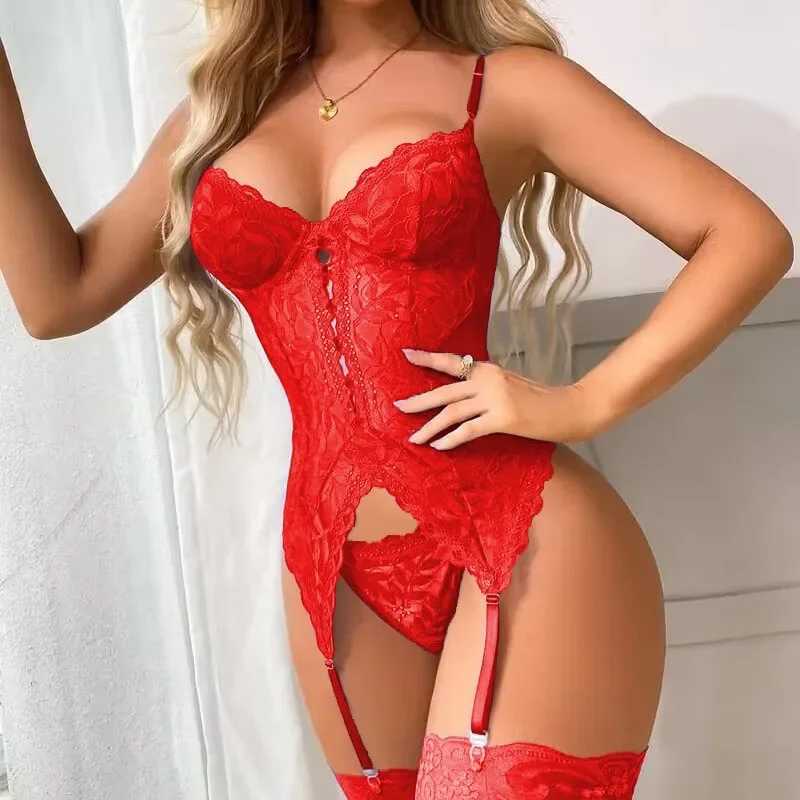 Womens clothing sexy lace underwear solid color sissy clothing set W250419