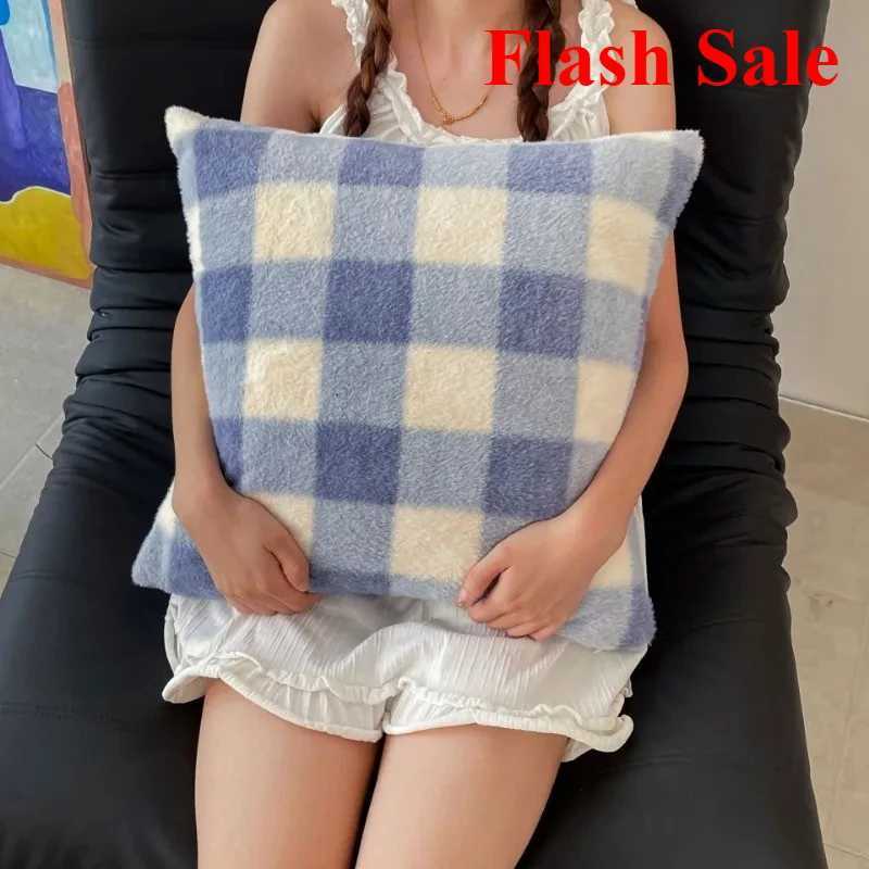 2025 new sheep wool throw cartoon small fresh throw living room bedroom 45x45cmM251119