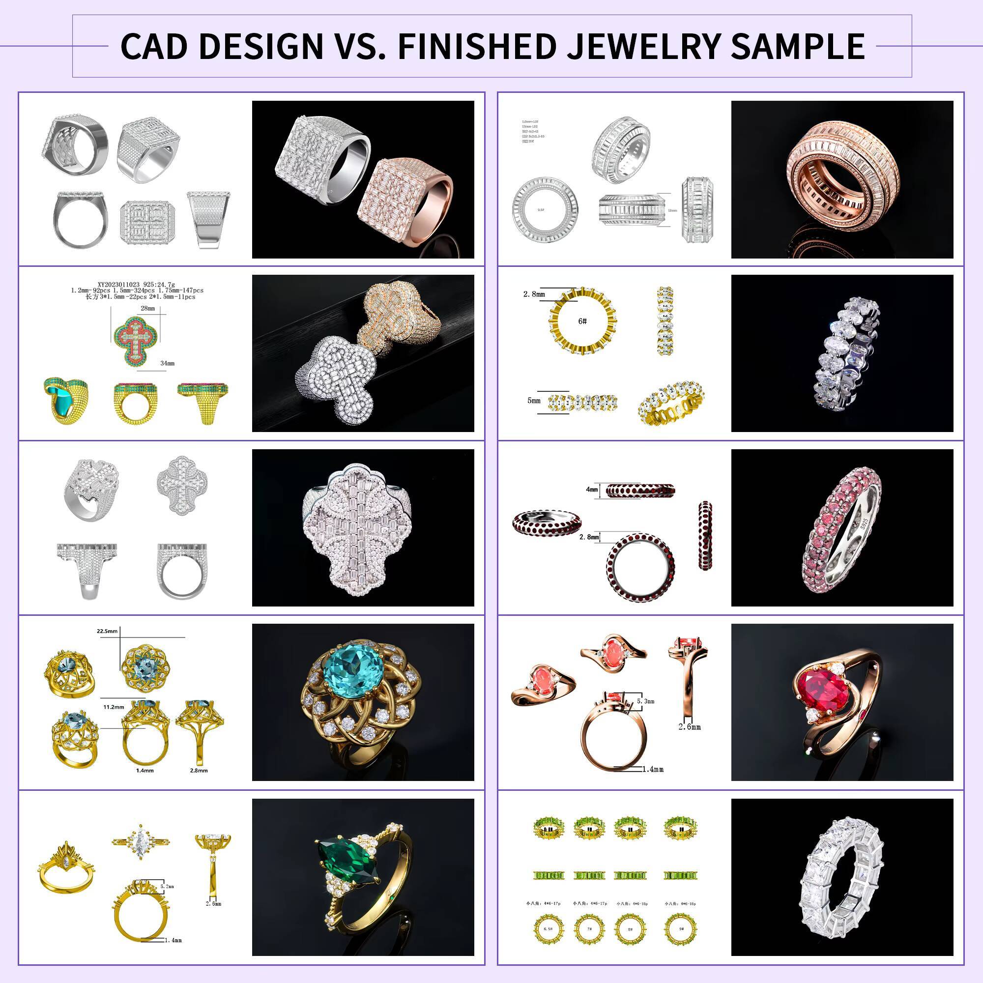 Factory Wholesale Custom Fine Jewelry 9mm Size 7-11 Sterling 925 Silver Hip Hop Band Plain Cuban Link Ring for Men and Women