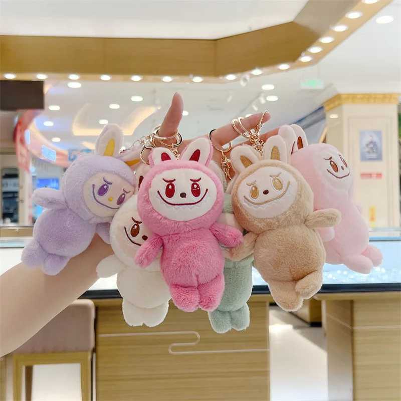 New Kawaii Labubu Plush Keychain Doll Pendant Cartoon Cute Doll Backpack Pendant Toy M250419
