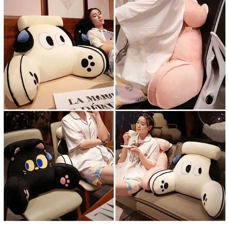 Bedhead Backrest Sofa Cushion Dormitory Reading Pregnant Woman Waist Protection Cartoon Pattern Chair CushionM251119