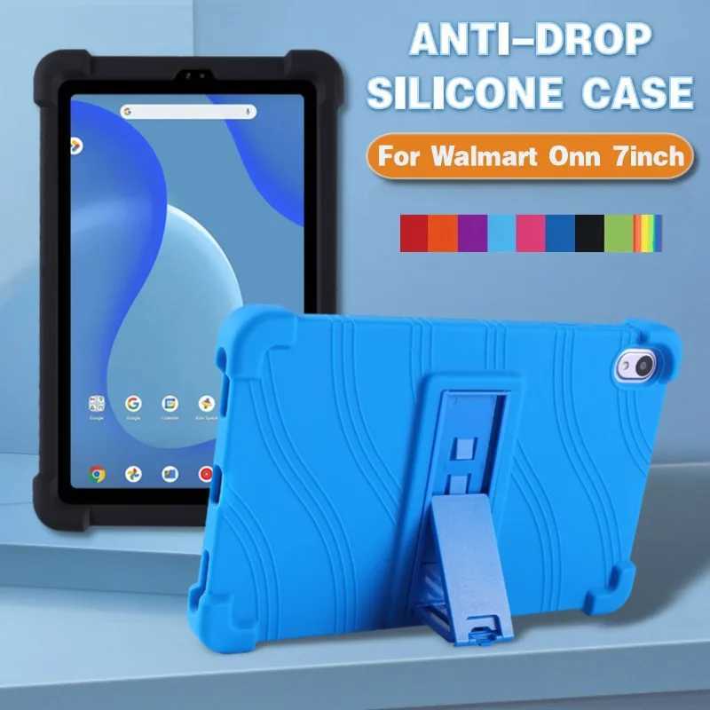 Wal Mart Onn 7-inch Tablet Computer Gen 4 2024 100135924 Kids Friendly Protective Silicone Adjustable Bracket Shock proof CoverXJ250419