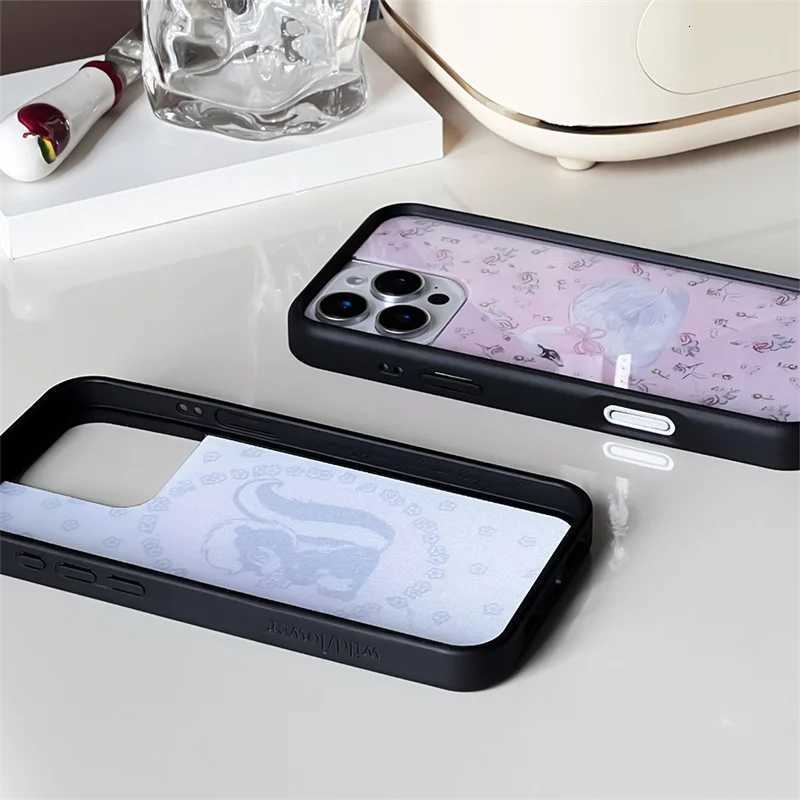 3D Wildflower Angel Swan Kitten Phone Case for iPhone 12 13 14 15 16 Pro Max Plus Little Stinker Wildflower Anti-Fall Cover Y251118