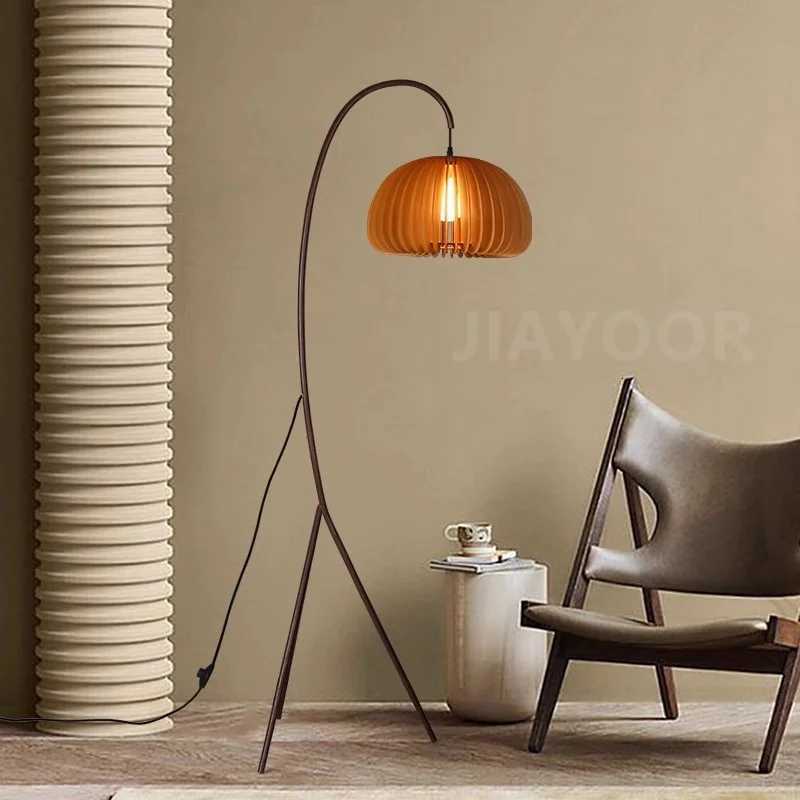 Modern Nordic Minimalism Rattan Art Sofa E27 Floor Lamp Homestay Living Room Light Bedroom Home Lighting Decor Fixtures LED Lamp M251119