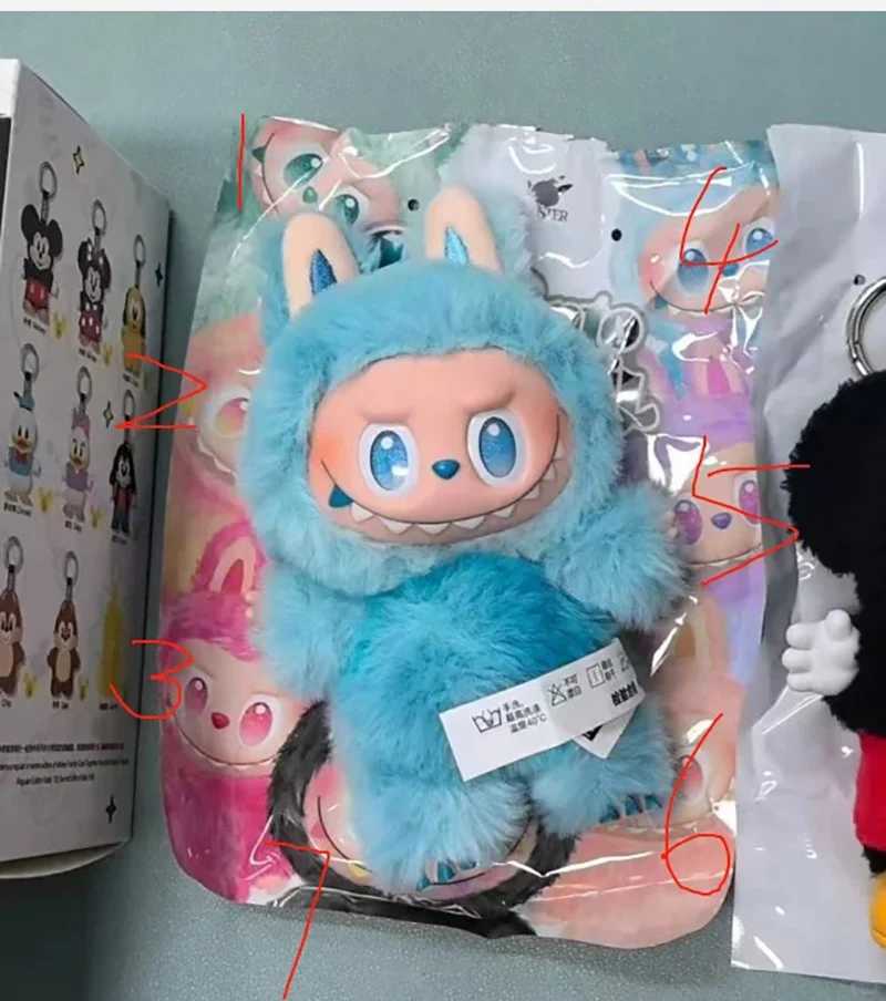 Real Labubu Surprise Front Macaron Vinyl Base Labubu 3.0 Series Blind Box Pendant Doll Monster Gift Z250419