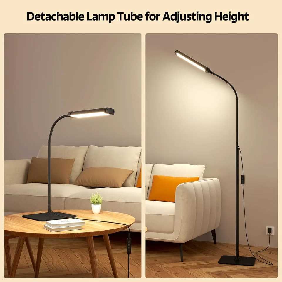 Tall Floor Lamp Regular/Touch Model-With Remote Control Adjustable Height Brightness 3 Color Modes M251119