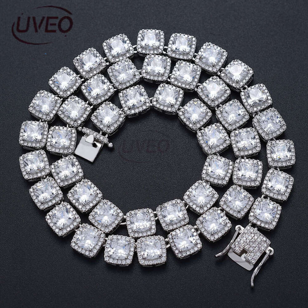 Designer Hip Hop Rock Candy 10mm ice out VVS Moissanite Men Women's Necklace Tennis chain Free delivery