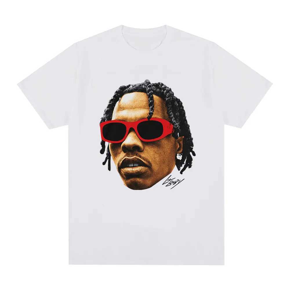 Hip hop rapper Lil Baby Graphic T-shirt mens retro ultra-fine cotton short sleeved T-shirt street clothing casual T-shirt unisexXJ250418