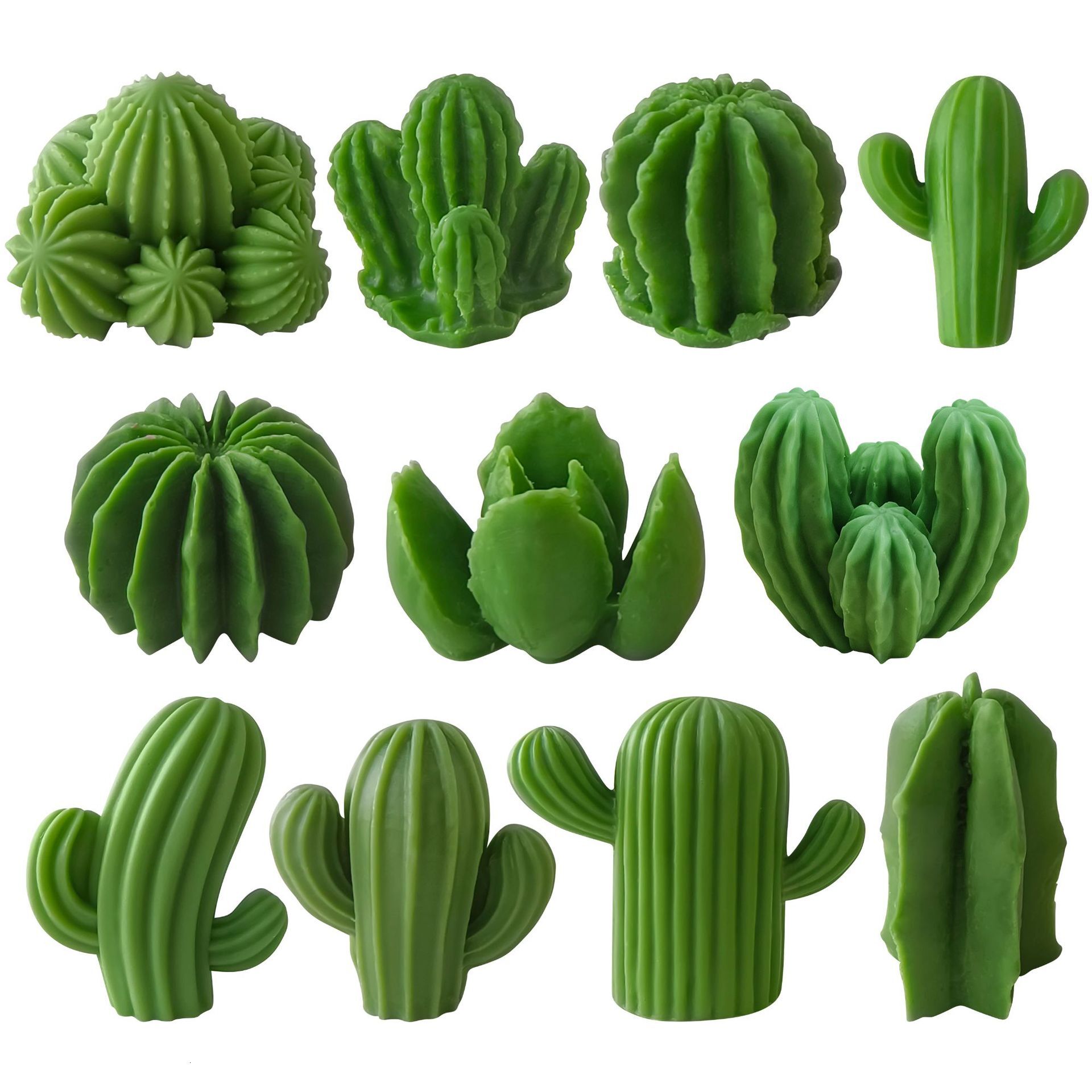 Aromatherapy Silicone Handmade Cup Wax Cactus Succulent Candle Mold DIY Resin Casting Ornament