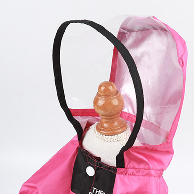 Dog Rain Coat Pet Clothes Waterproof Canine Raincoat With Clear PU Material Perfect For Every Season