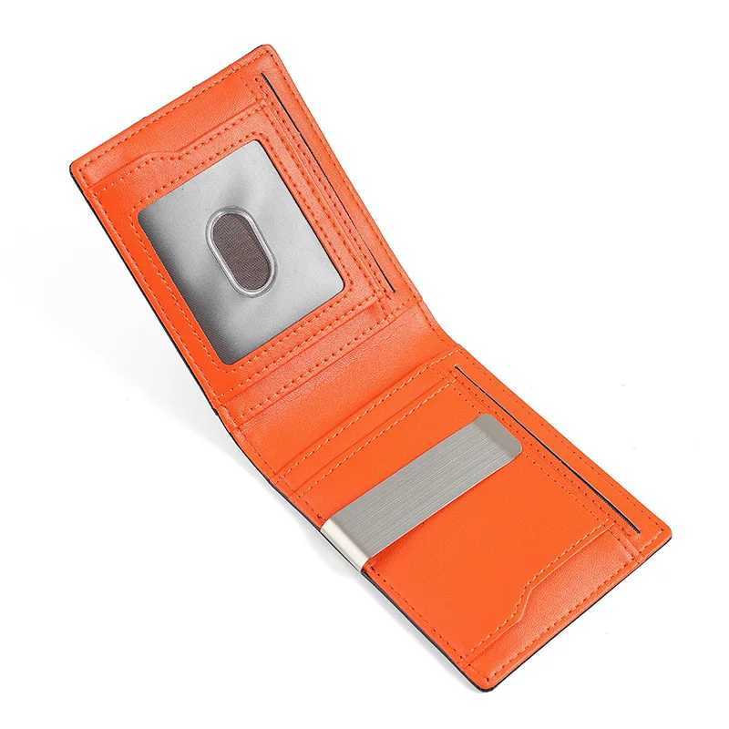 RFID Blocking Genuine Leather Wallet For Men Cash Clip Credit Card Holder ID Case Purse Small Pocket Money BagT251119