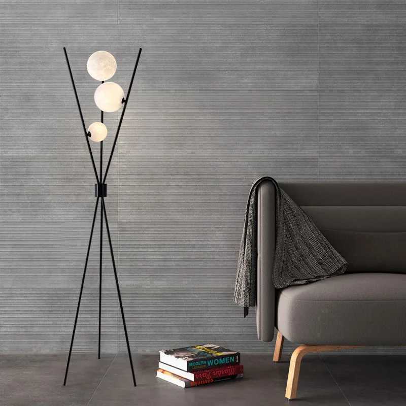 Nordic Living Room Sofa Floor Lamp Modern Moon Standing Lamp Simple Home Decoration Lamp LED Lighting Bedroom Desk Lamp M251119