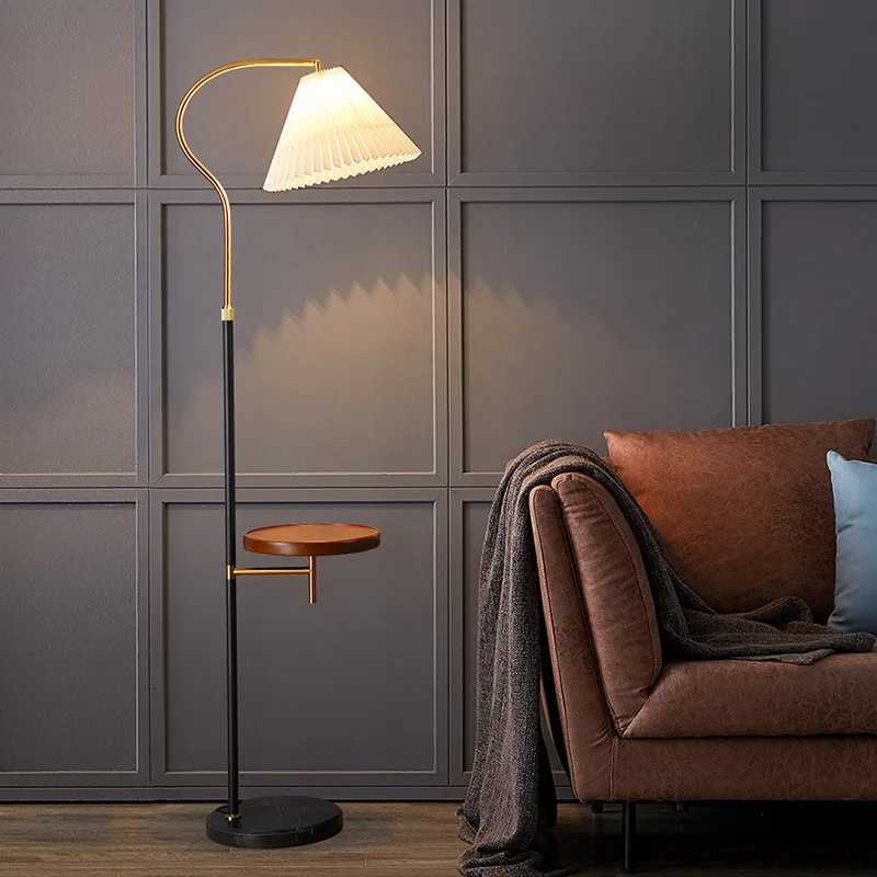 Wireless charging floor lamp Nordic bedroom bedside lamp American light luxury M251119