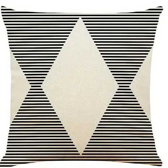 Home Decor Black And White Geometric Pattern Covers Pattern Cushion Cover Suitable For Sofa Bedroom Car CoverM251119