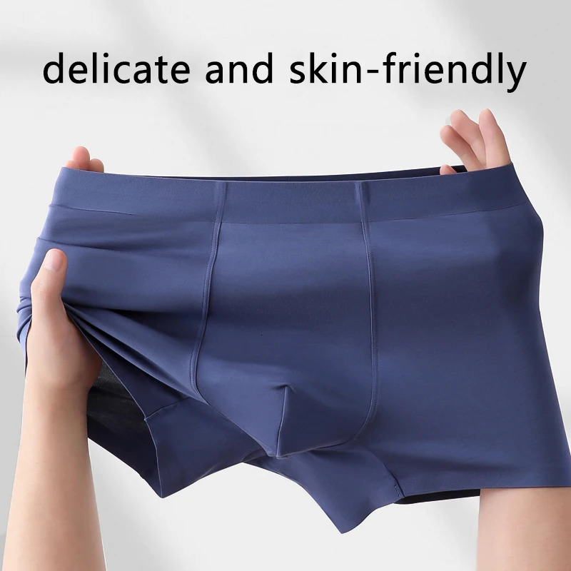 Ice Silk Man Soft Underwear Crotch Bag Enhances Super Comfort Cotton Elasticity Avoid Scratches Eczema 250417