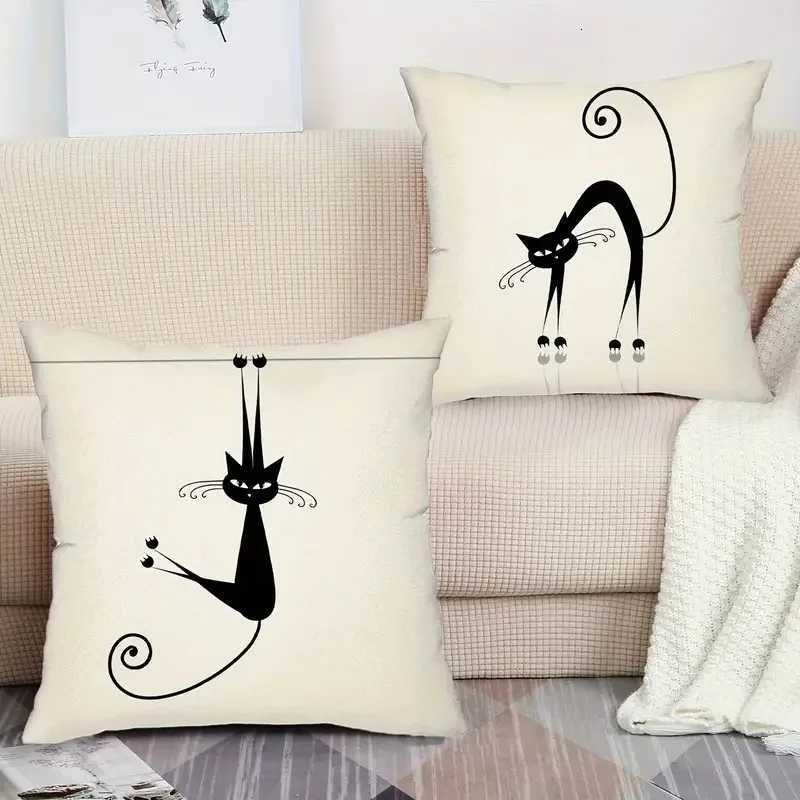 Simple black and white pattern throw covers with digital printing of short plush fabric Car-shaped sofa cushionM251119