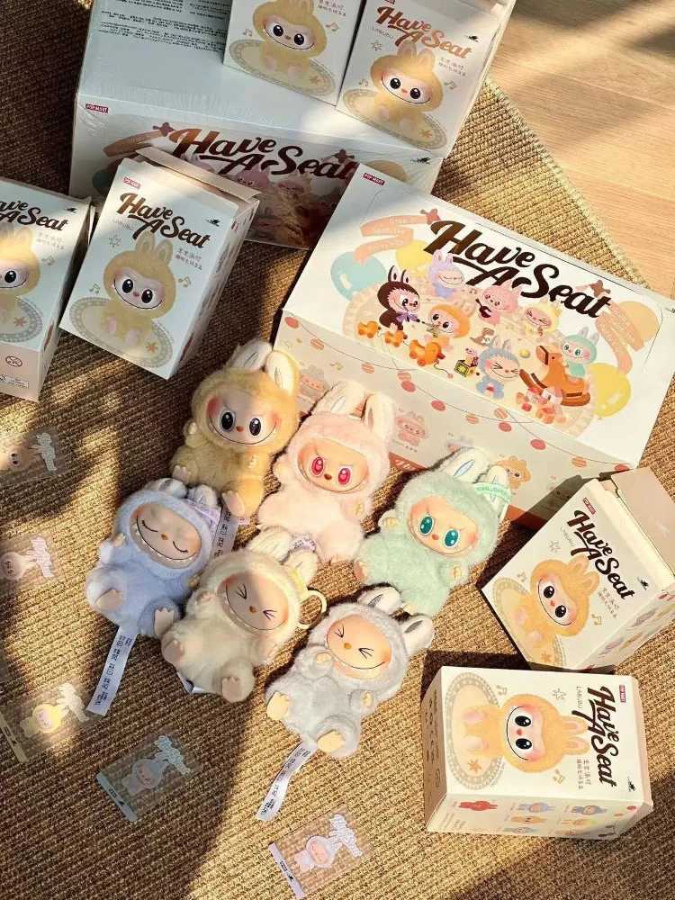 Labs The Monsters Anime Figure Have A Seat Series Pvc Pendant Doll Model Toy Macaron Monster Replica Keychain Labs 2ndXJ250506