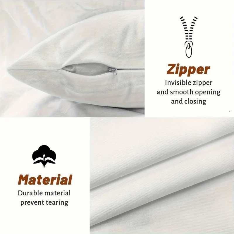 Festive Christmas s Set of 4 100 Plush with Hidden Zipper Perfect for Holiday Home Decor and Sofa Bedroom AccentsM251119