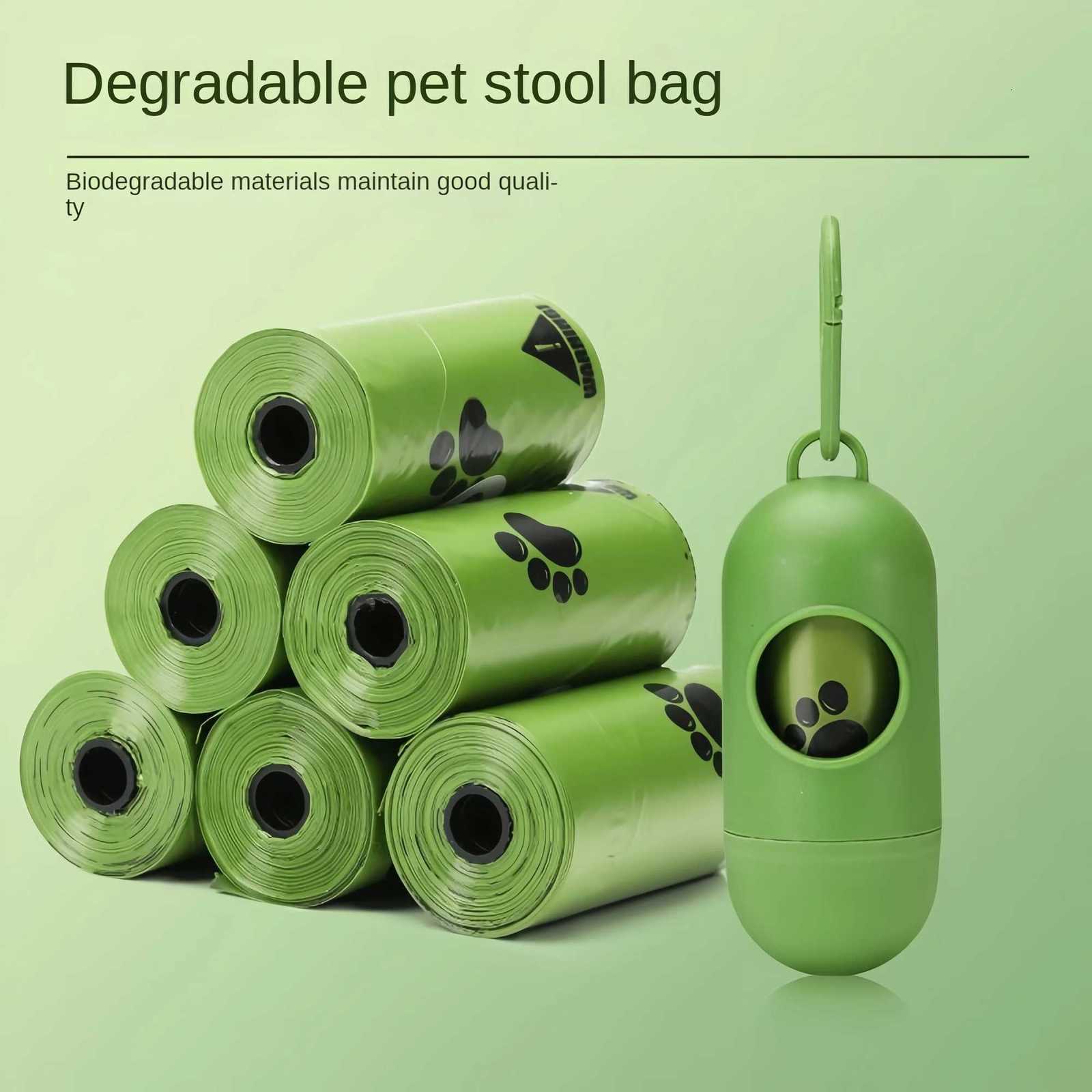 Pat Dog Poop Bag Environmental Protection Degradable Dog Cat Poop Bag Outdoor Cleaning Poop Bag Outdoor Clean Pets Supplies C251119