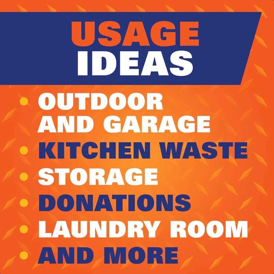 Strong 30 Gallon Trash Bags Large Trash Bags 30 Gallon Size Durable Drawstring Enclosure Resists Punctures Leaks and Tears Blac C251119