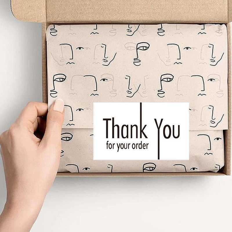 50pcs/pack White Thank You Cards Thank You Notes for Wedding Shower Wedding Small Business Graduation Bridal Shower G251119