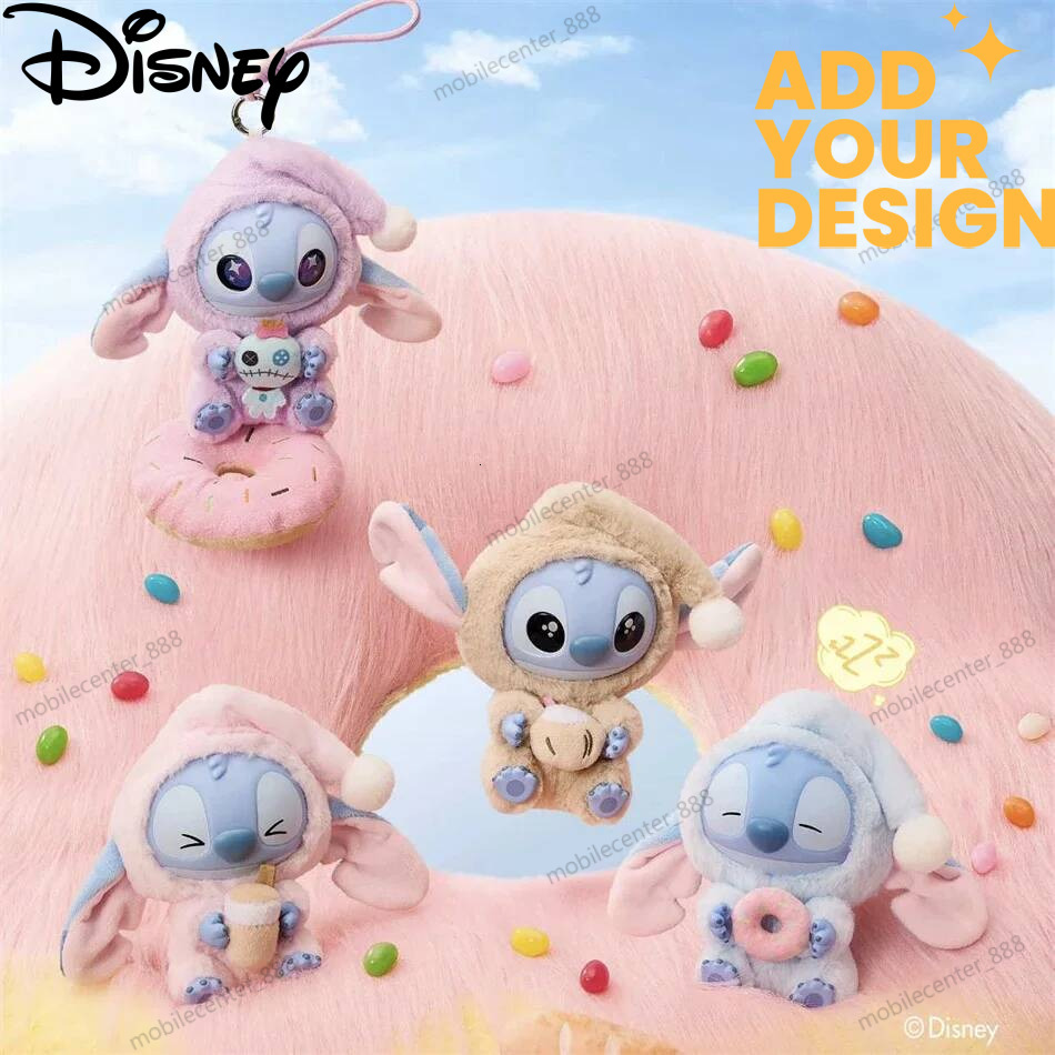 New custom Disney Stitch Eat, Sleep Series Vinyl Blind Pendant Cute Mystery Box Toy Plush Doll Holiday Gift