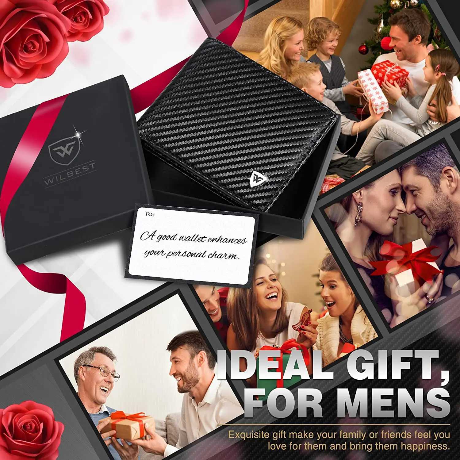 New Business Wallet RFID Blocking Multi Card Slots With Zipper Coin Clip Mens Wallet Fashion Coin PurseT251119