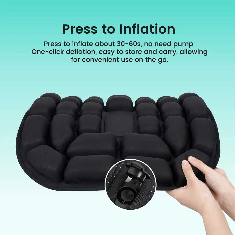 1pc Pressure Sores Air Cushion - Office Chair Car Seat Cushion 3D Ergonomic Cushion for Men Inflatable Non-slip BottomM251119