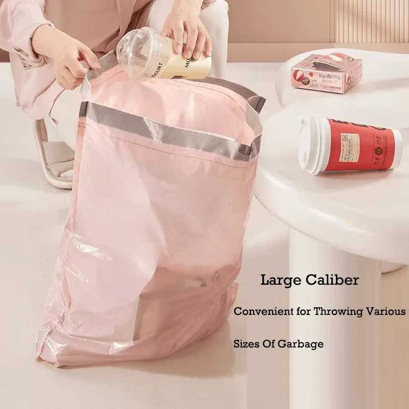 50/100/200PCS Thickening Drawstring Garbage Bags Large Capacity Handheld Trash Bag for Kitchen Household Disposable Waste Bags C251119