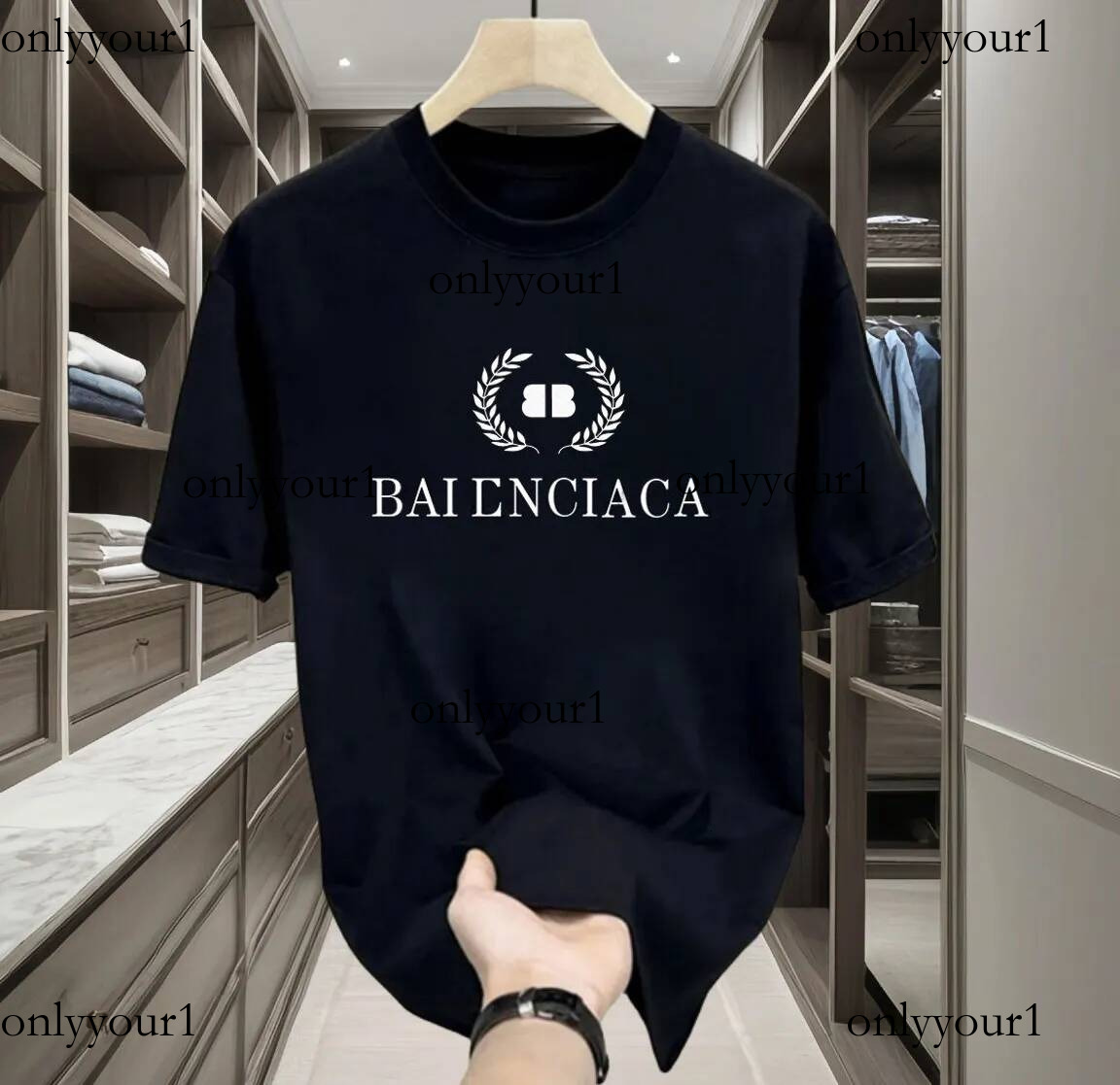baleniaga shirt high-quality designer luxury fashion men's and women's casual cotton balensiagas T-shirt fashion letters T-shirt short sleeve men's T-shirt 7cc