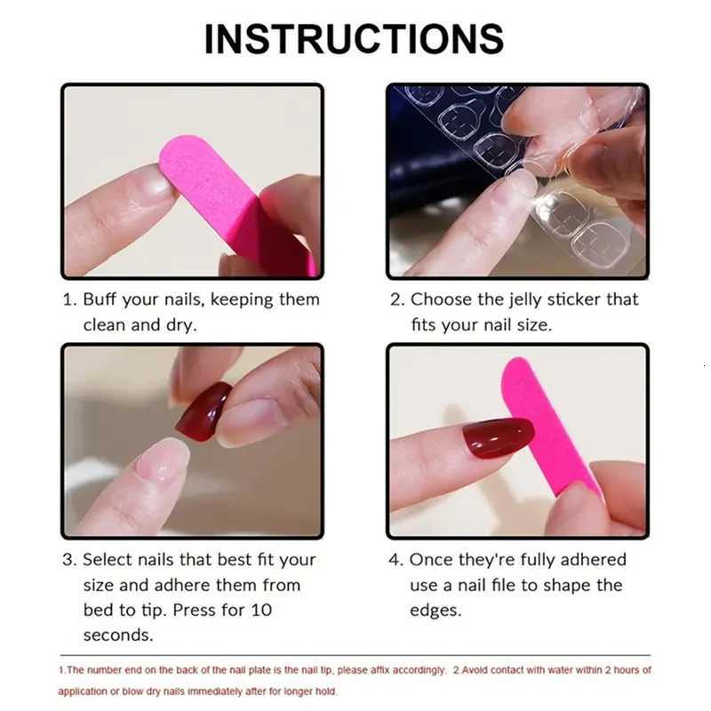 24pcs French Almond Press on Nail with Red Rhinestone Design Fake Nails Girl Wearable Full Cover Ins Simple Fake Nail PatchesT251118T251119