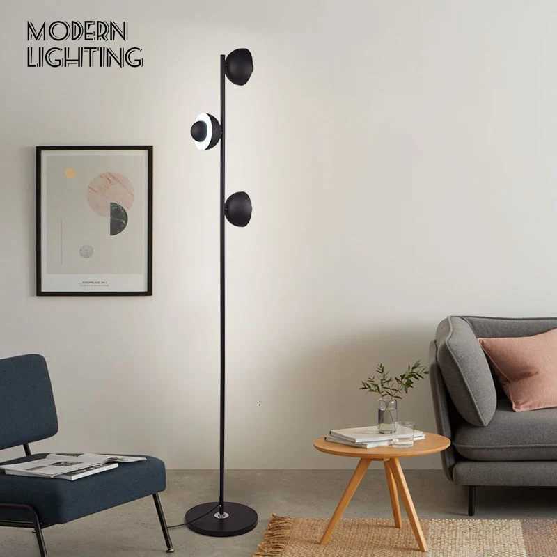 Nordic Bubble Ball Floor Lamp Modern Gold Rod Iron Art Luminaires for Living Room Sofa Bedroom Bedside Decoration Standing Light M251119