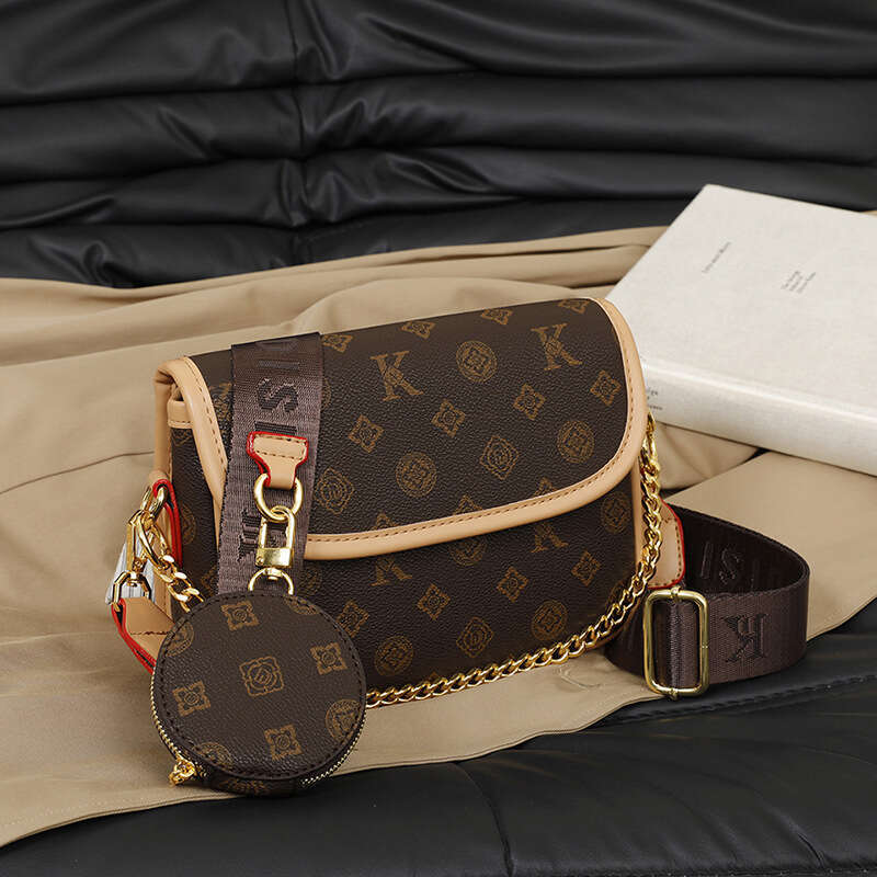New printed commuting versatile handbag for women, small fragrance chain shoulder bag, crossbody bag