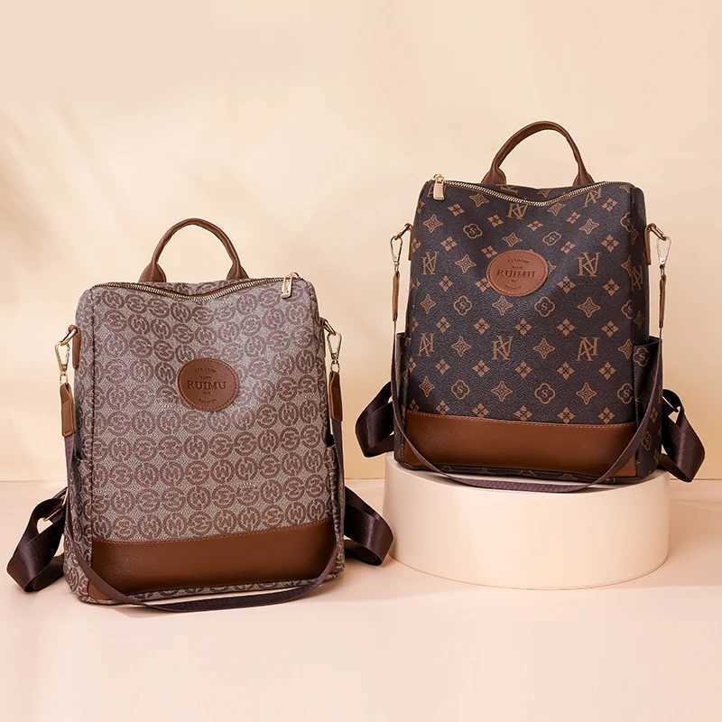 Women Large Capacity Backpack Purses High Quality Leather Female Vintage Bag School Bags Travel Bagpack Ladies Bookbag RucksackW251119