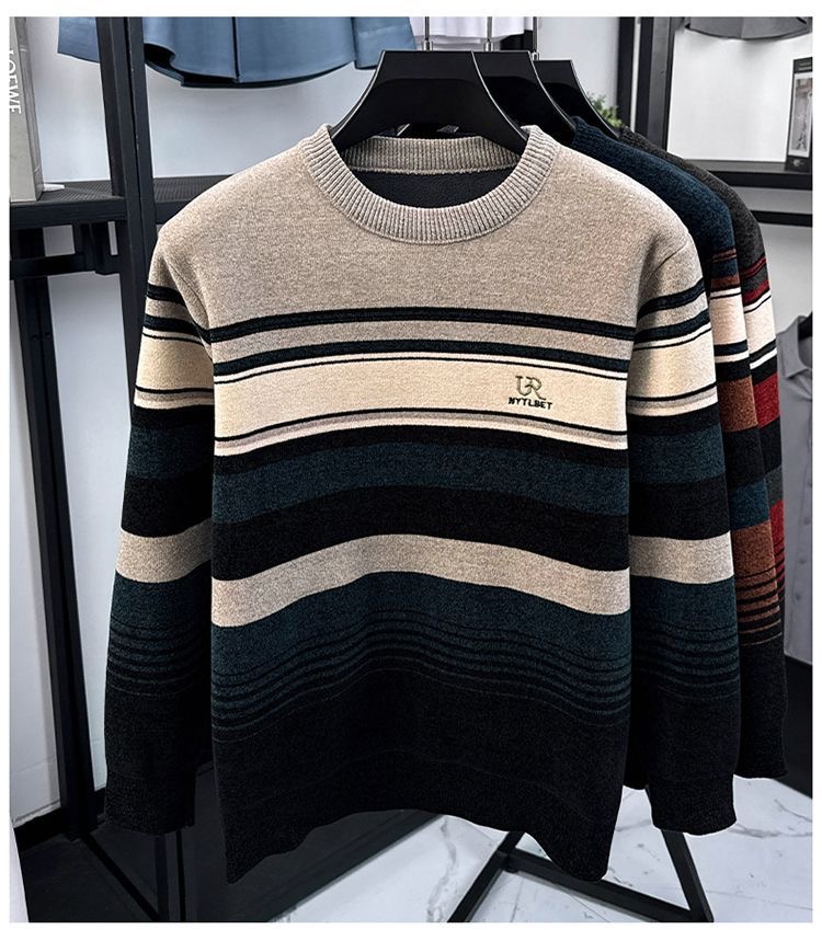 OLOEY designer sweater men Long Sleeves Casual Luxury christmas Sweater men's warm knitted sweater Long Sleeve self-cultivation sweaters Autumn T