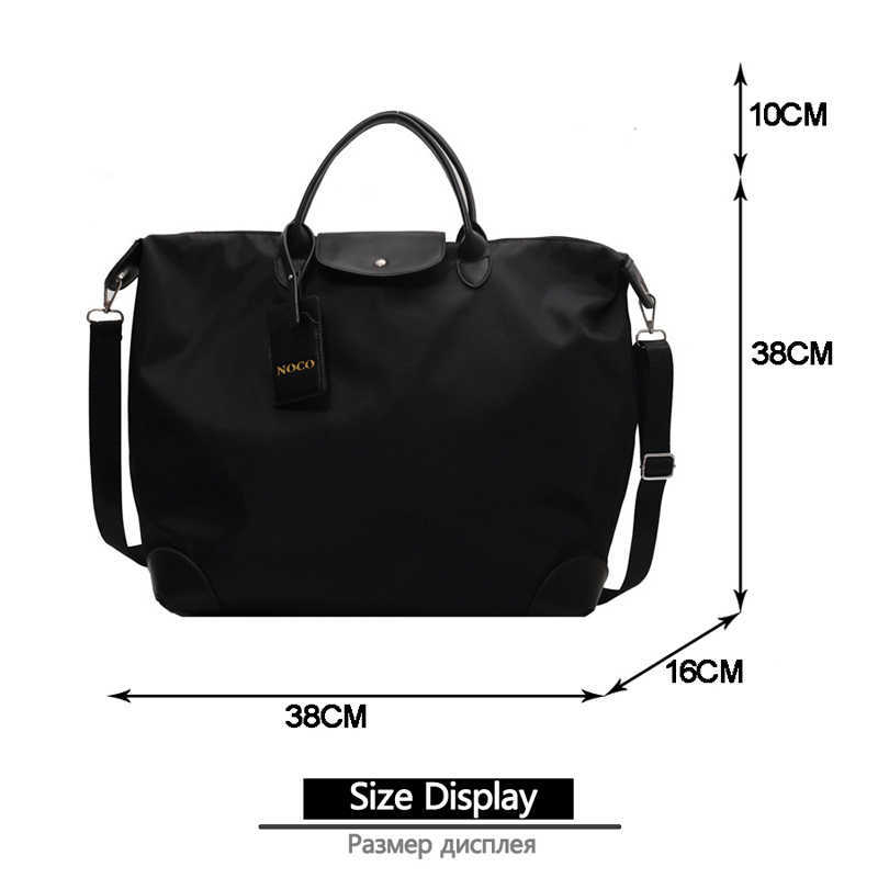 hot New Large Capacity Shoulder Black Womens High Quality Casual Handbag Z250328