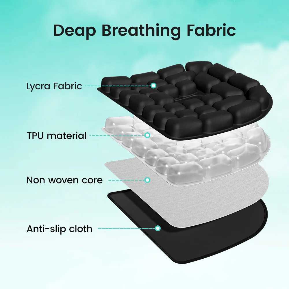 1pc Pressure Sores Air Cushion - Office Chair Car Seat Cushion 3D Ergonomic Cushion for Men Inflatable Non-slip BottomM251119
