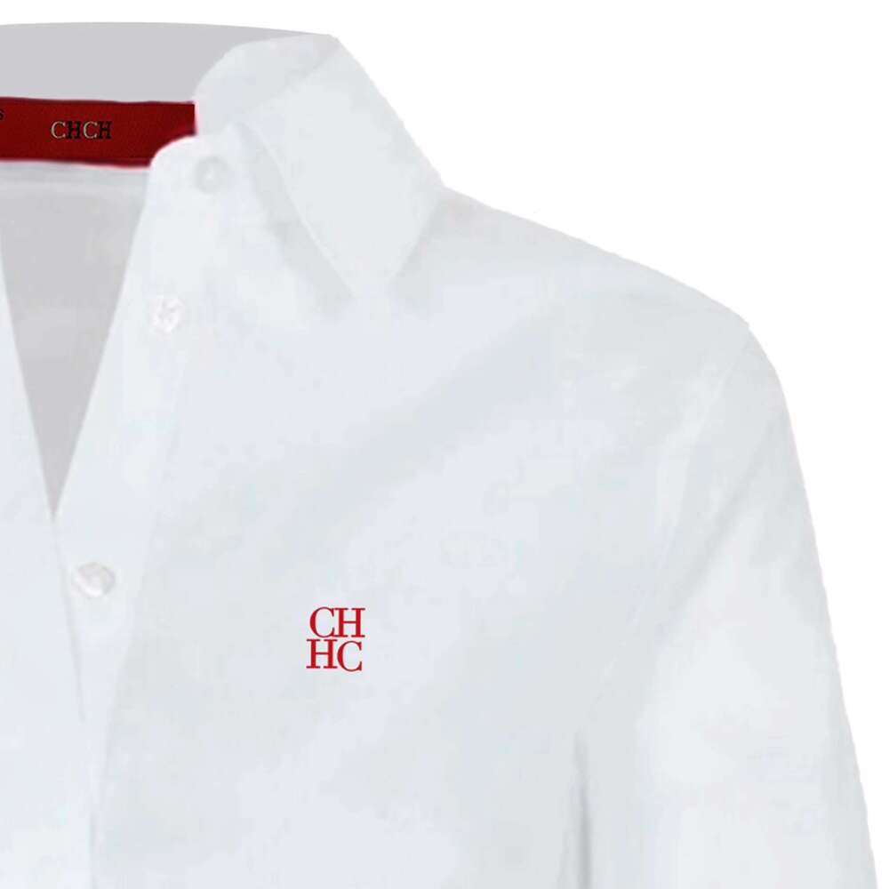 Designer Clothes CHCH 2024 Summer New Women Solid Color Slim Shirt Waist Design Vintage Female Blouses Fashion Office Ladies Shirts