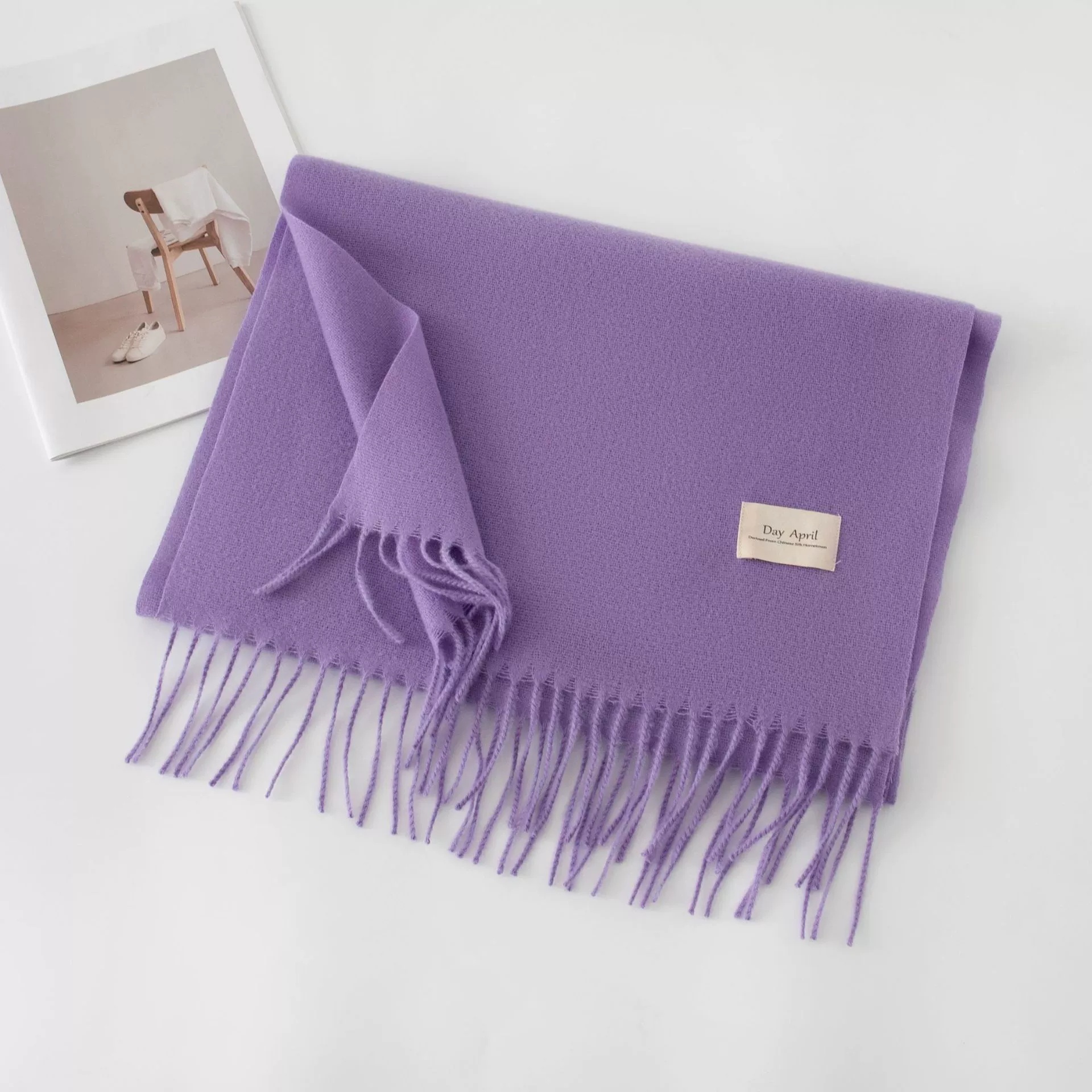 New Women Men Scarves Heart Summer Bohemian Flower Purple Orange Brown Length Flower Heart Simple Charms Silk Square Scarf Gift