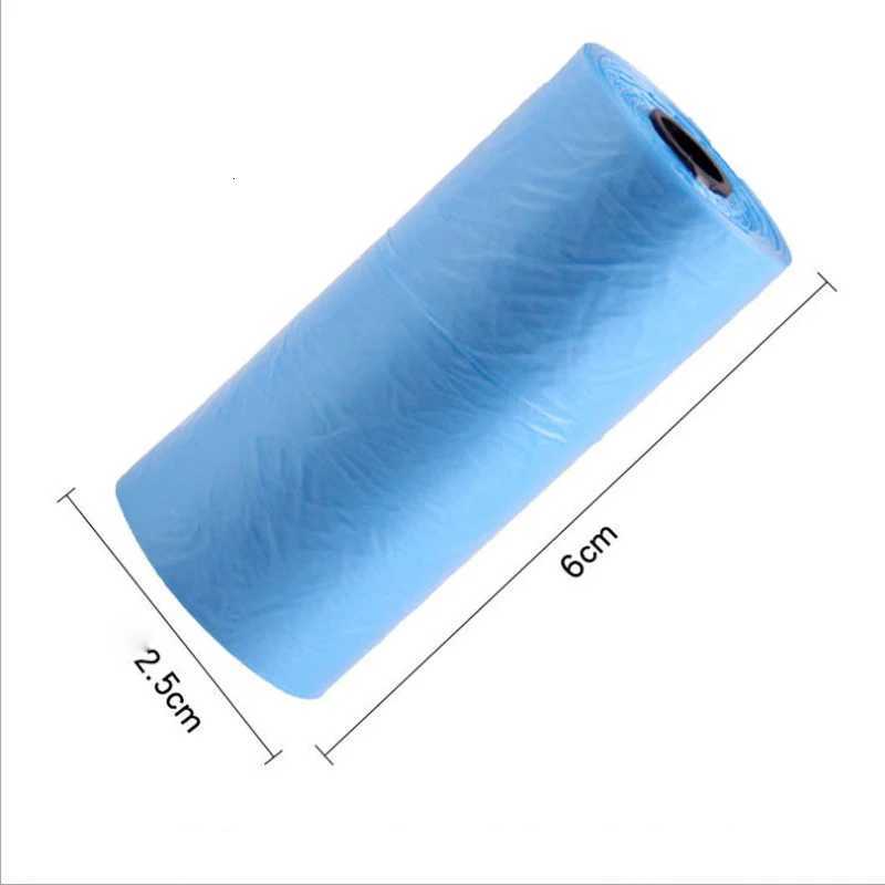 Solid color Dog Poop Bag Outdoor Cleaning Poop Bag Outdoor Clean Pets Supplies for Dog 15Bags/Roll Refill Garbage Bag Random C251119