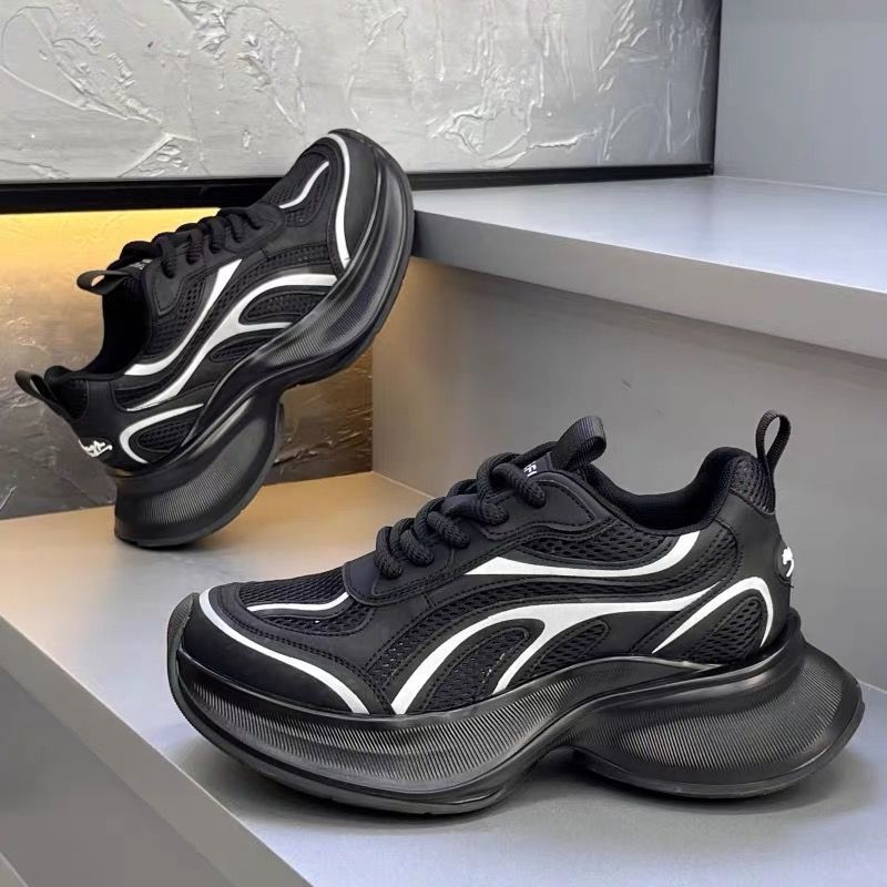 Designer Shoes 2025 New Summer Men's Dad Shoes, Fashion Chunky Lace-Up Mesh Breathable Comfortable Sneakers for Casual Wear